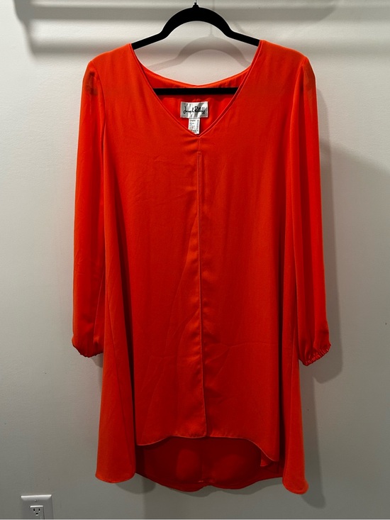 Joseph Ribkoff Dresses & Skirts - Joseph Ribkoff Orange Tunic Dress Cutout Sleeves Size 10